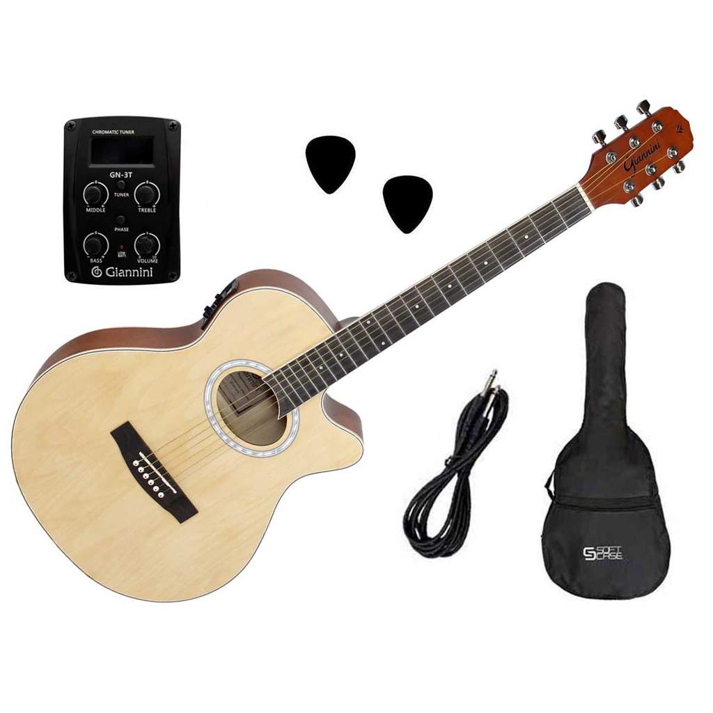 Violão Giannini Aço GSF-1D CEQ Mini Jumbo Eletroacústico