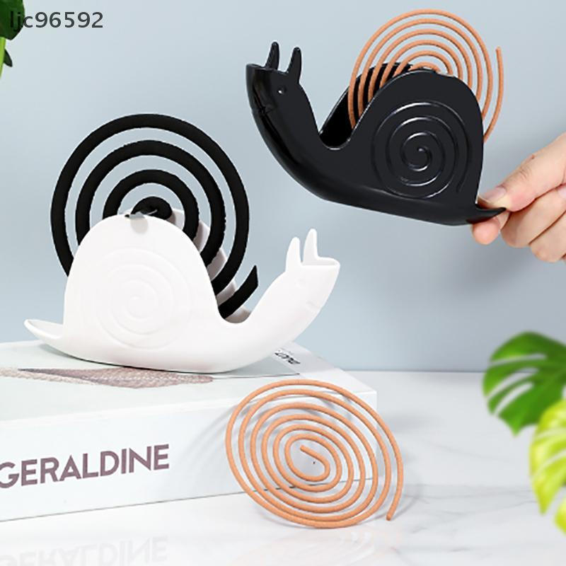 1 peça de suporte para espiral repelente de mosquitos estilo nórdico com bandeja, repelente de mosquitos de plástico