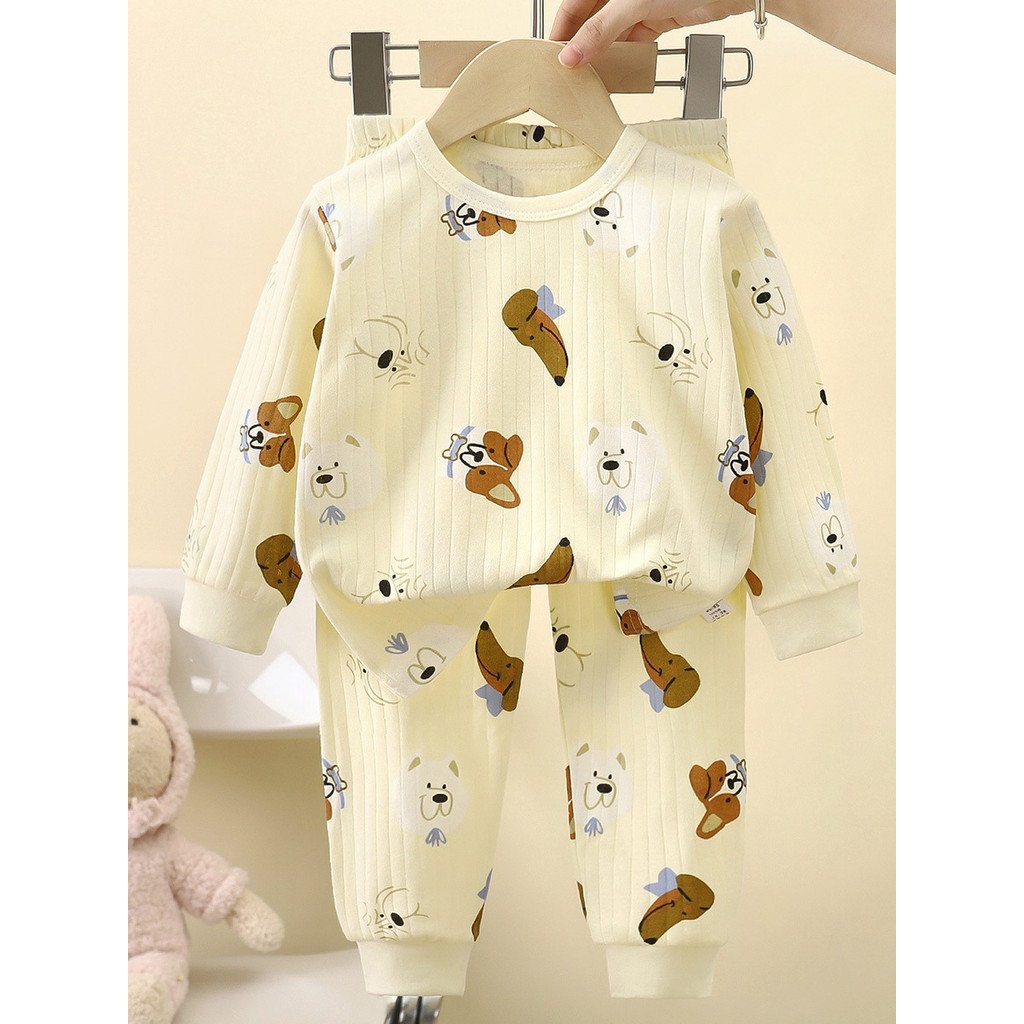 Crianças roupas de outono calças compridas bebê puro algodão terno meninos primavera outono Bottoming roupa interior alg