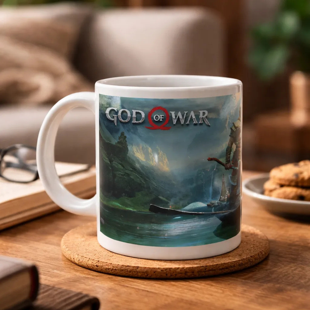 Caneca Playstation The Last Of Us God Of War Metal Gear Snak Branco God Of War 2