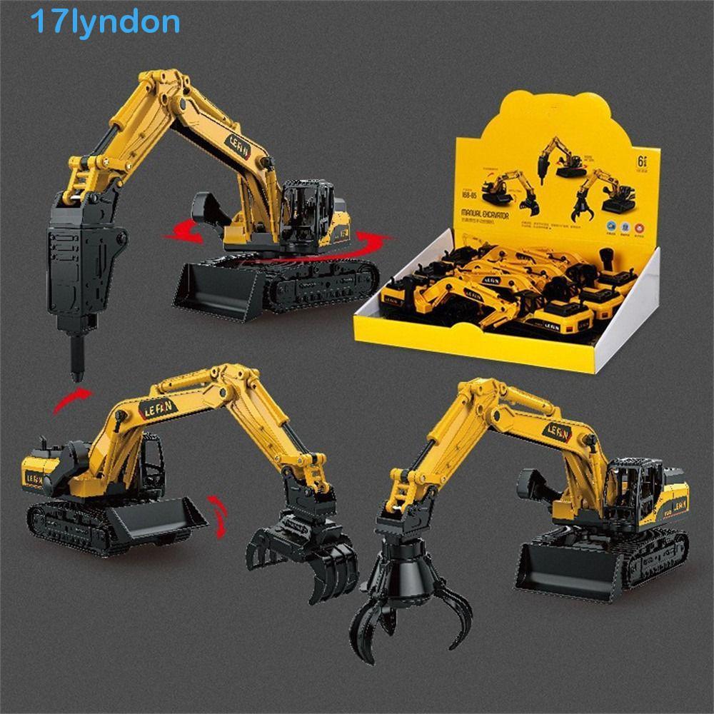 LYNDON Modelos De Engenharia Carros , Modelo De Brinquedo De Veículo Brinquedos Guindaste De Simulação , Caminhão Inerci