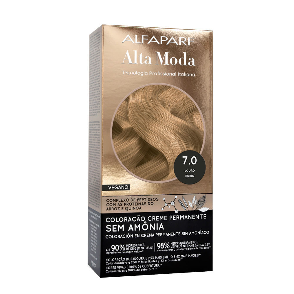 Tintura Alta Moda Sem Amônia 7.0 Louro