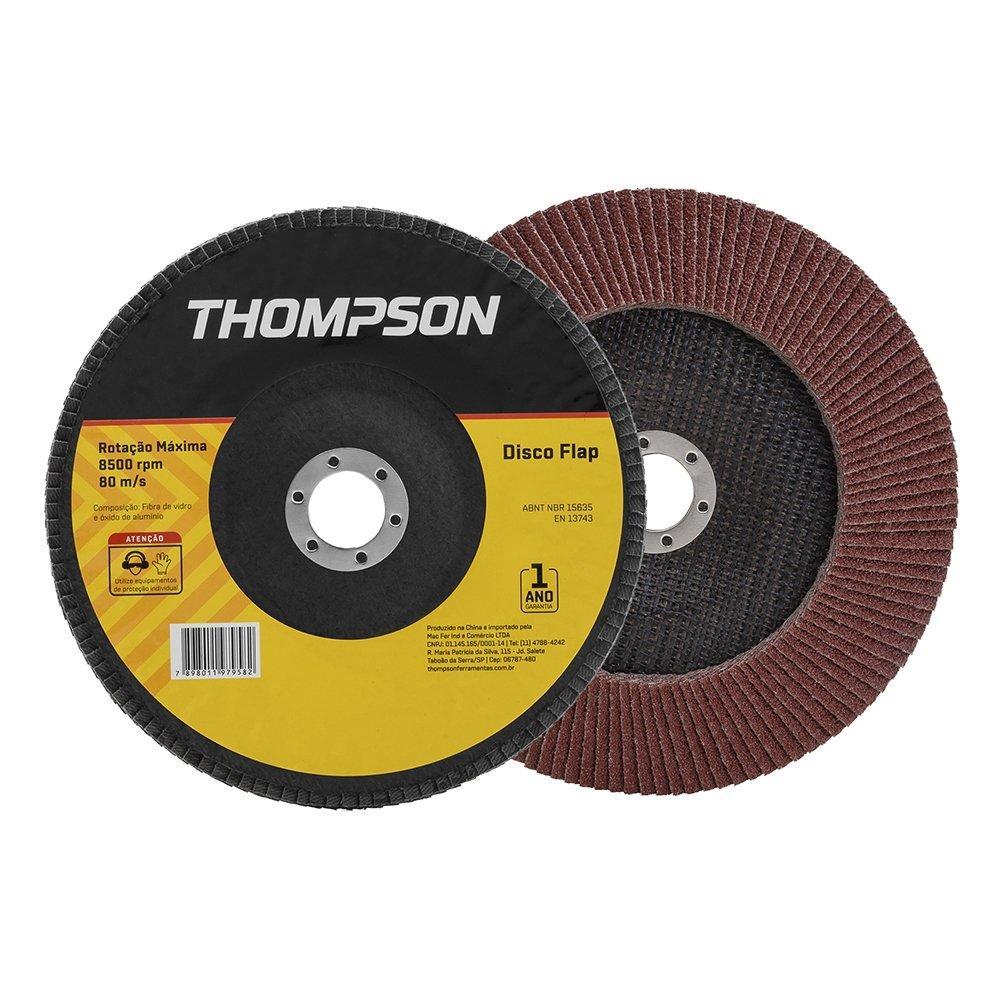 10 Discos Flap Thompson 4.1/2" G40