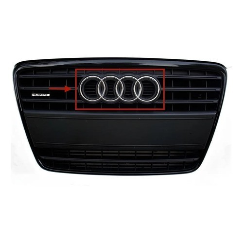 Emblema Grade Logo Argolas Audi A6 A7 Q3 Q5 Q7 Rs6 S6 S7 Rs7