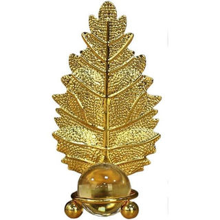 Folha De Uva Dourada Bola De Cristal Ornamento Simulação Planta Decorativo Para Casa Sala De Estar Armário De Vinho Desk