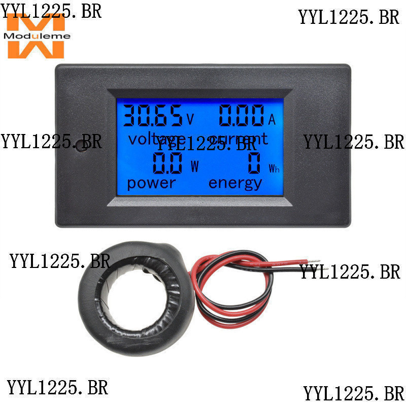 PZEM-061 AC 80-260V 100A LCD Fonte De Alimentação Tensão Display Amperímetro Voltímetro Medidor De Energia