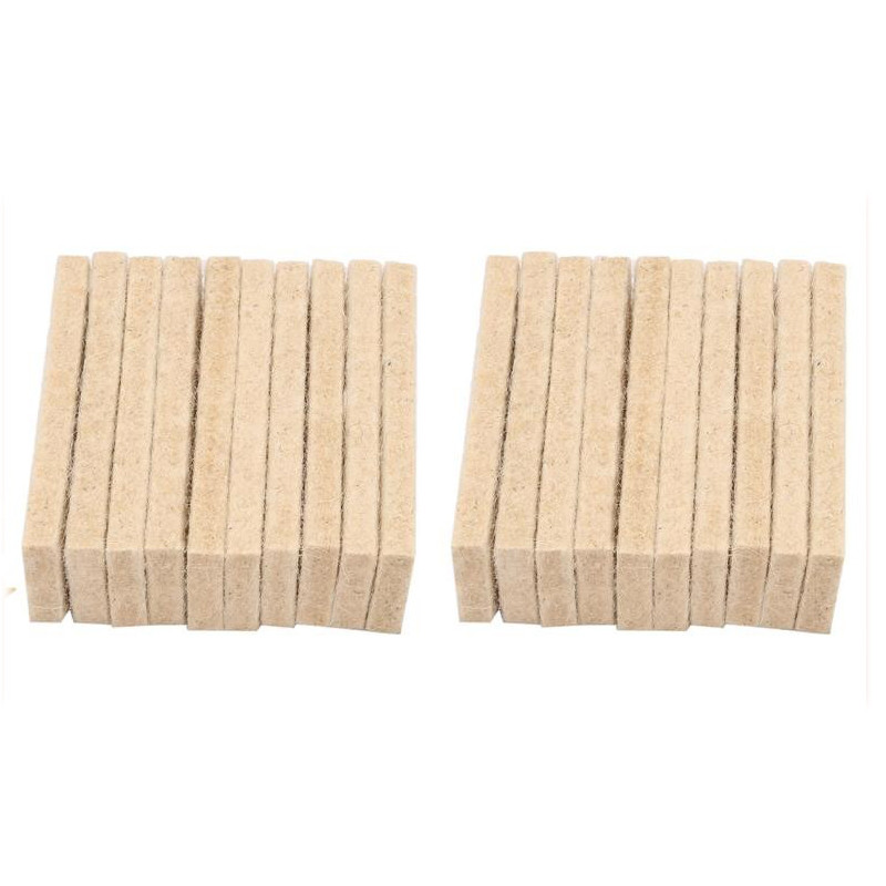 Pastilhas De Freio Para Bicicleta Ergométrica , 20 Peças , Feltro De Lã , Resistência , Almofada De Arrasto De , Peça De