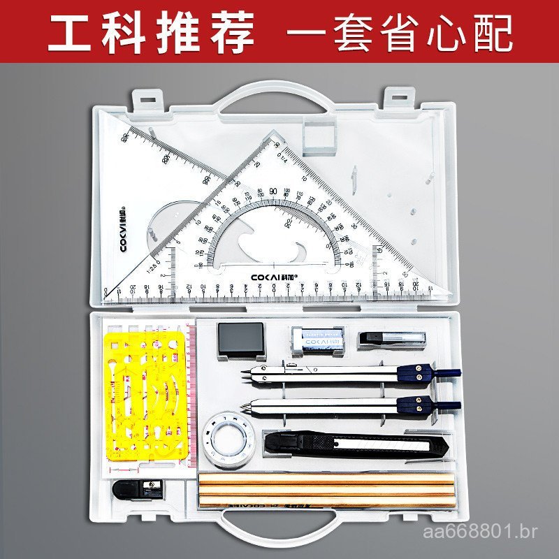 Conjunto de Desenho Técnico para Professores e Estudantes, Especializado para Design de Engenharia Mecânica, Ferramentas