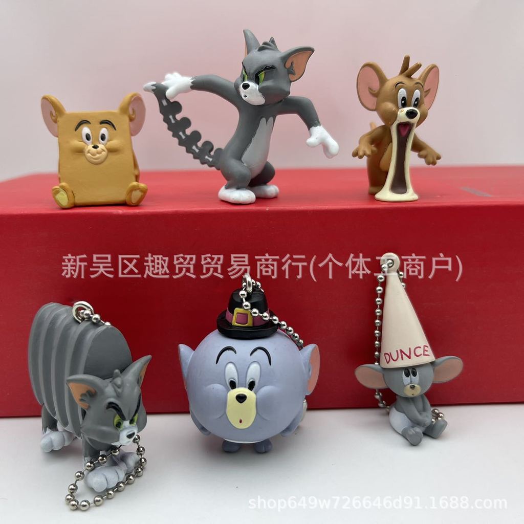 Novo produto: Cápsula de brinquedo da moda Gato e Rato, figuras do Tom e Jerry, bonecos, brinquedos, ornamentos, pingent