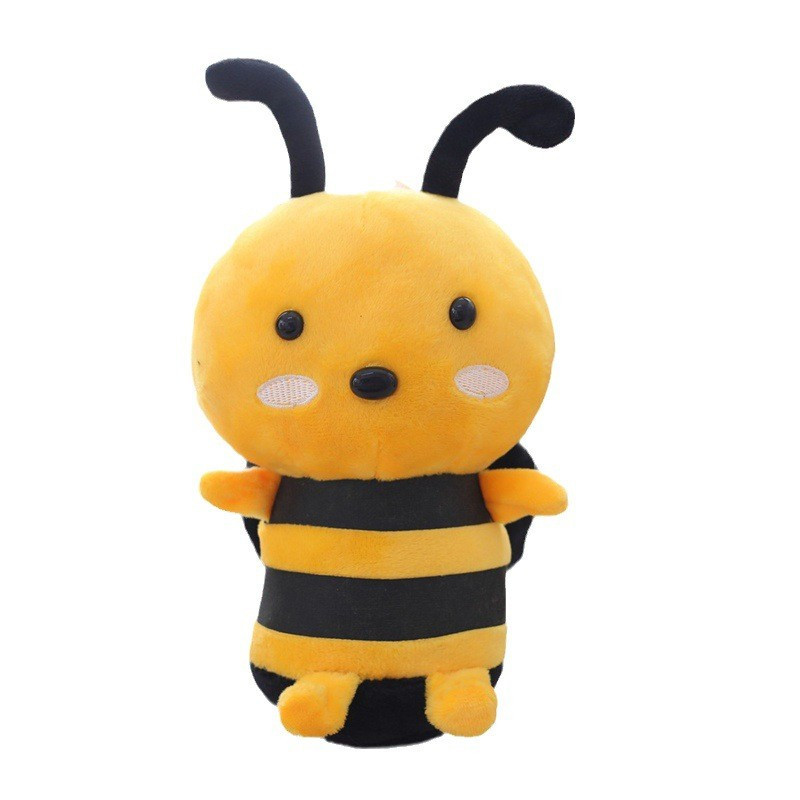Bonito Abelha Brinquedo De Pelúcia Realista Mel Animal Inseto Prop Macio Plushie Boneca Crianças Presente Aniversário De