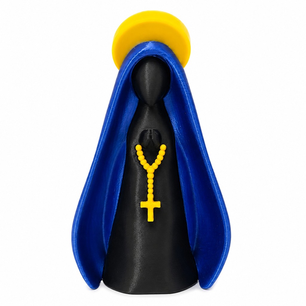 Imagem de nossa senhora aparecida | presente de batizado e casamento religioso, padrinhos | Decoração | Santinha
