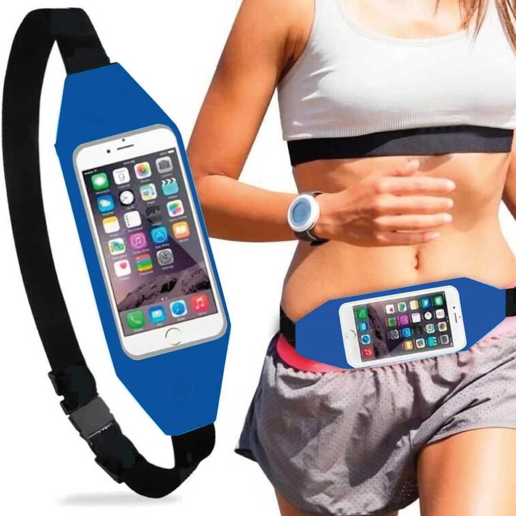 Pochete Fitness Academia Corrida Bike Porta Celular Até 6.7" Pol Impermeável/Bolso Para Celula