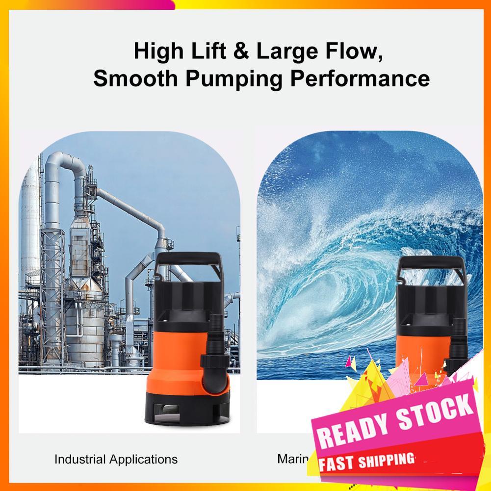 Hbhbhbhbb Bomba de depósito automática Aolidsive Ferramenta de drenagem de água submersível de 110V com interruptor