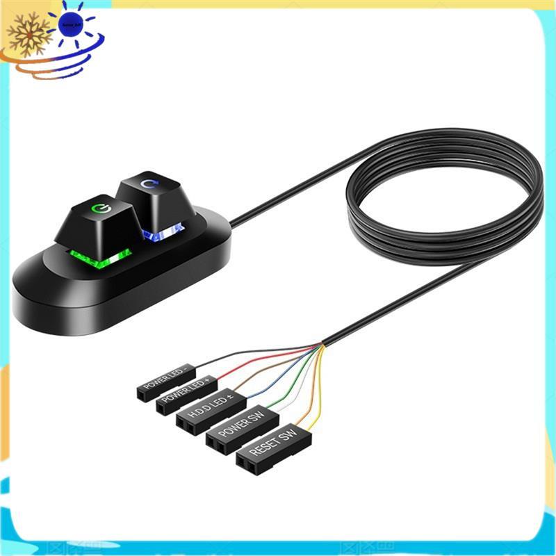 [Le's Shop] Chave Mecânica Liga/Desliga Externa Da Placa-Mãe Para Cabo De Botão De Interruptor De Alimentação De PC Capa