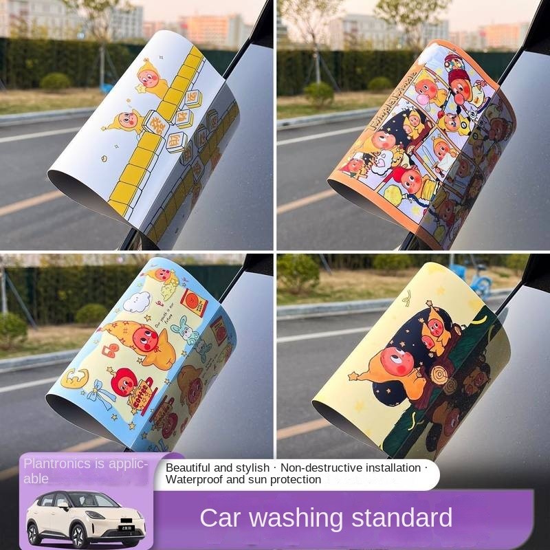 Car Washed Mark Label Decorative Sticker Creative Waterproof Stereo Sticker Fashion Personalization Body Stickers GOXQ