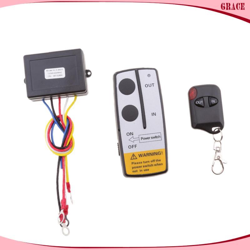 [Grace_sz] motor De Guincho Elétrico Sem Fio 12/24 V Abridor De Porta Com Controle Remoto