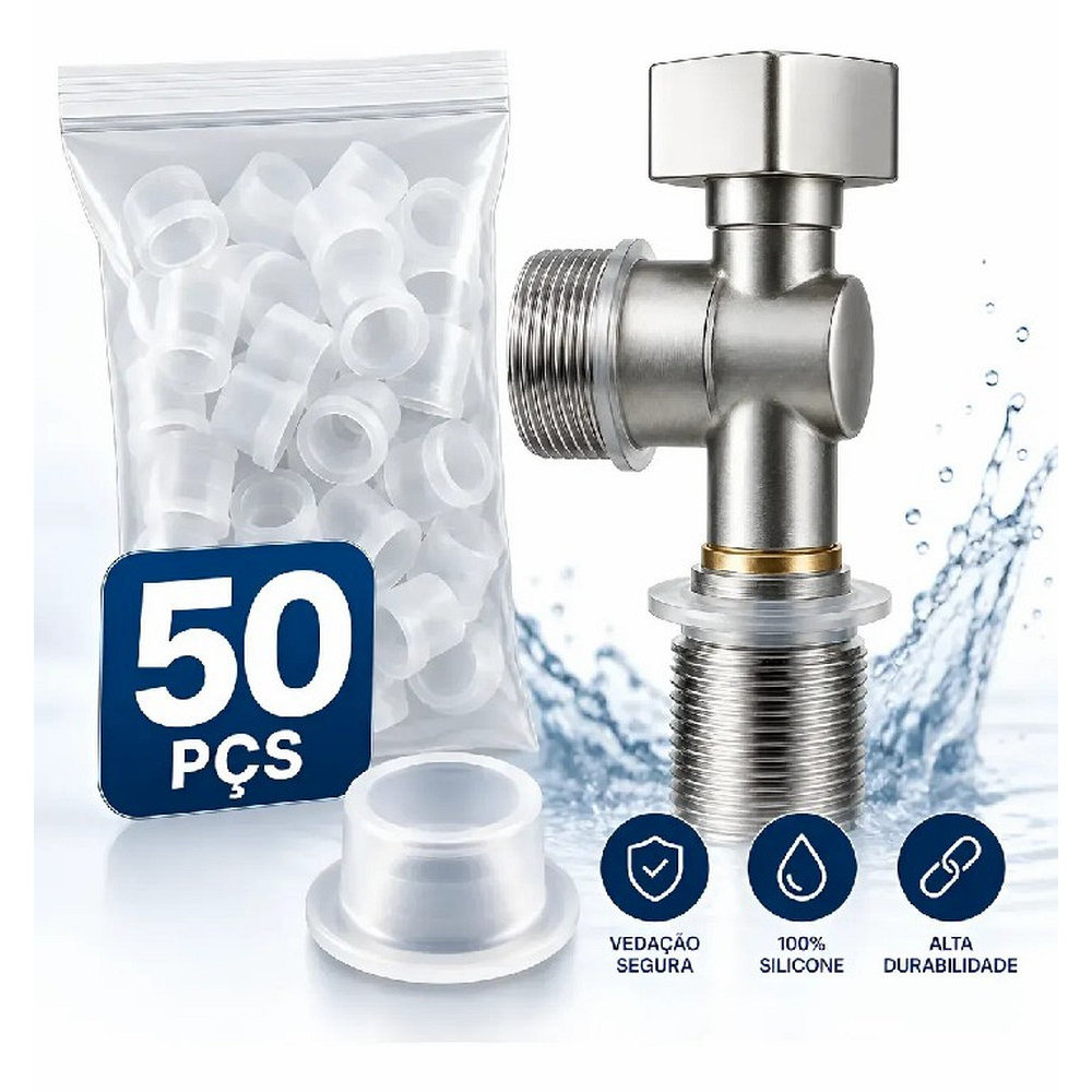50PCS Junta De Vedação De Silicone À Prova De Vazamentos Na Torneira-Tubos De Borracha Anti-Gotas Atualizada