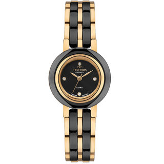 Relógio Technos Feminino Cerâmica Dourado - 5Y36AC/1P
