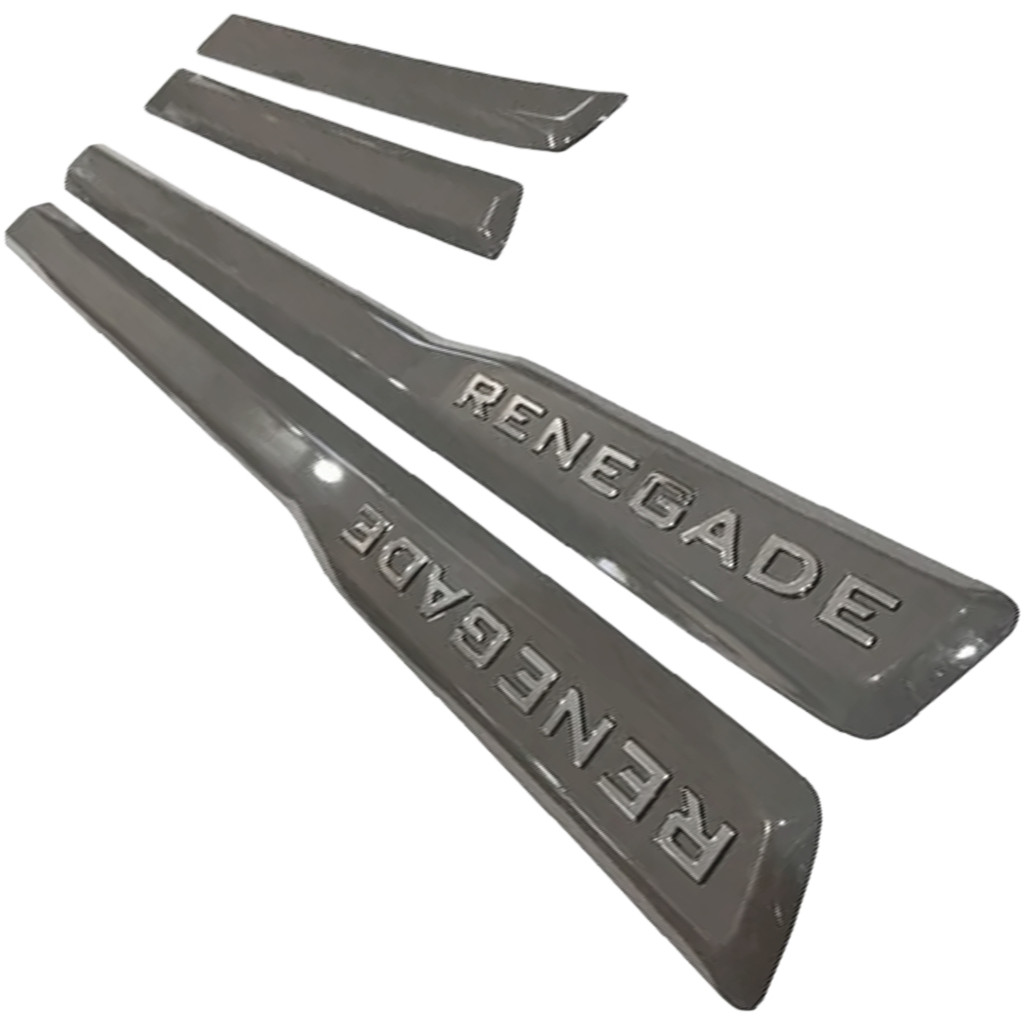 Jogo Frisos Portas Mopar Jeep Renegade Sting Gray Jeep 7093553