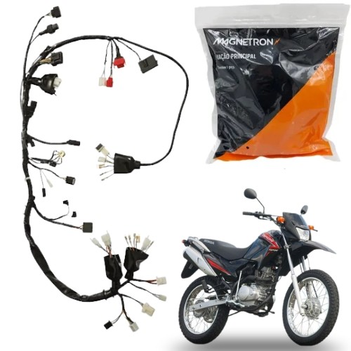 CHICOTE FIAÇÃO PRINCIPAL MAGNETRON HONDA NXR BROS 150 ES MIX 2009 2010
