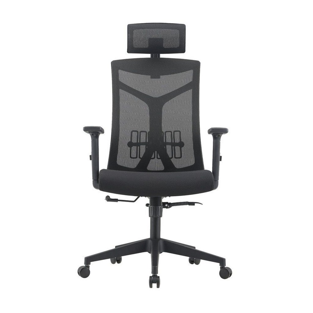 Cadeira Escritório Presidente NR17 Office Tela Mesh Lugano Preto