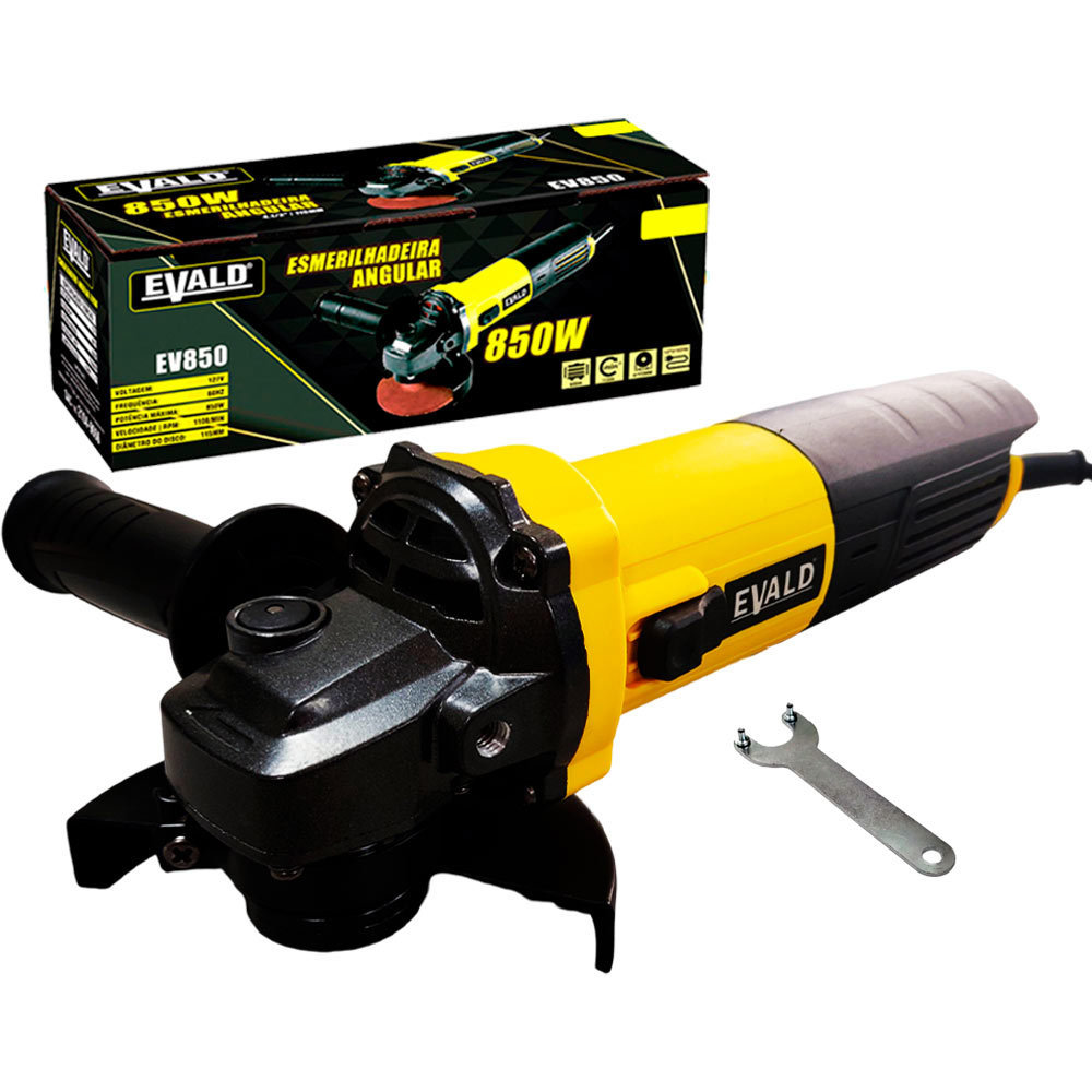 Esmerilhadeira Angular 4.1/2 POL 850W 115mm EV850 EVALD