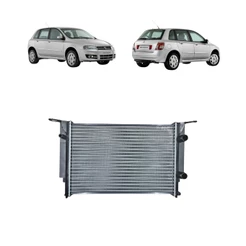 RADIADOR STILO 1.8 8V 16V MANUAL \ AUTOMATICO COM AR 2003 04 05 06 07 08 09 10 2011 3 SAIDAS
