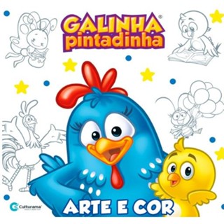 Livro = Arte E Cor Galinha Pintadinha = Diversão / Coordenação Motora / Antiestresse! em Oferta na Shopee