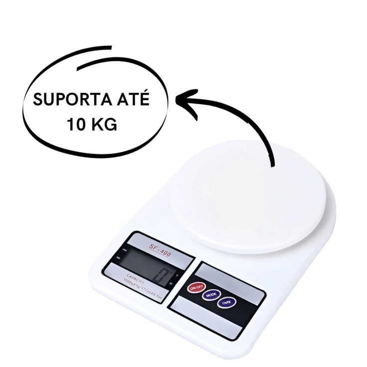Balança Digital De Cozinha Com Precisão de 1g a 10Kg Função Tare