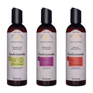Condicionador Força e Crescimento Aromatherapy Via Aroma - 240ml em Oferta na Shopee