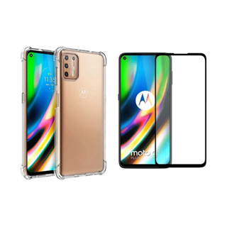 Capa Capinha Anti Impacto Para Moto G9 Plus + Película 3D Vidro Temperado em Oferta na Shopee