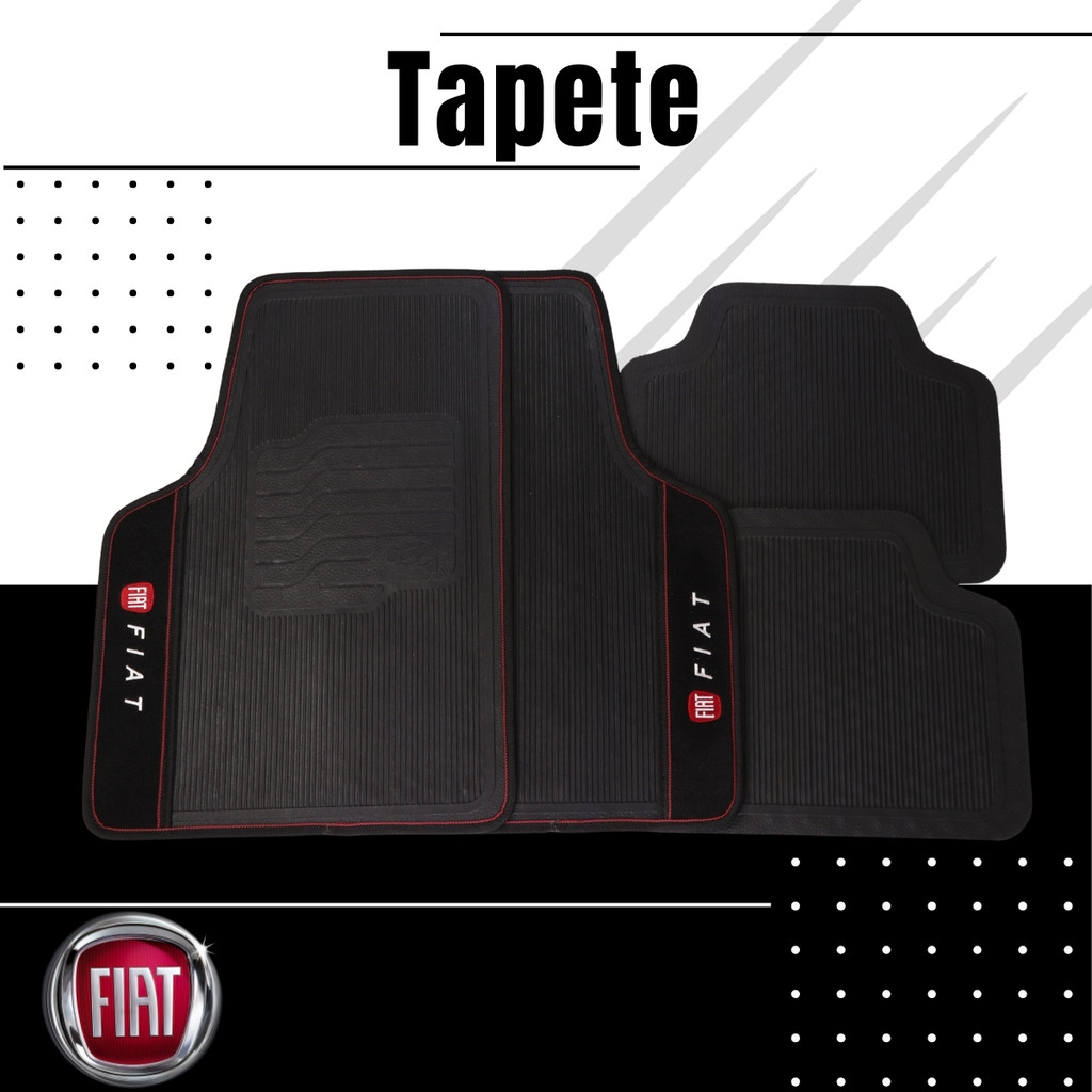 Jogo Tapete Automotivo Borracha Palio Uno Gol Fox Logan Ka