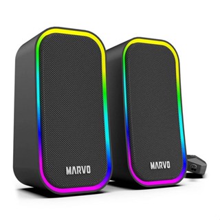 Caixa de Som Marvo SG-285, RGB, 3W RMS, Preta, SG-285-BK em Oferta na Shopee