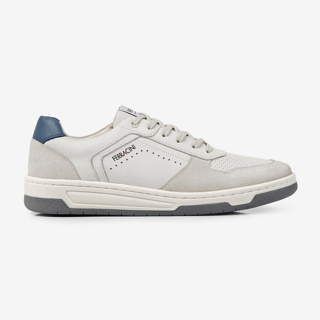 Sapatênis Casual Esportivo Masculino Ferracini Solado Flexível Vox Branco 8058-617D