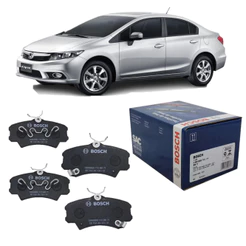 Jogo Pastilha Freio Dianteiro New Civic 2007 Bosch Original