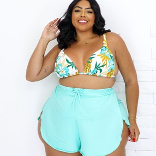 SHORTS DE PRAIA COM ABERTURA LATERAL TECIDO LEVE em Oferta na Shopee