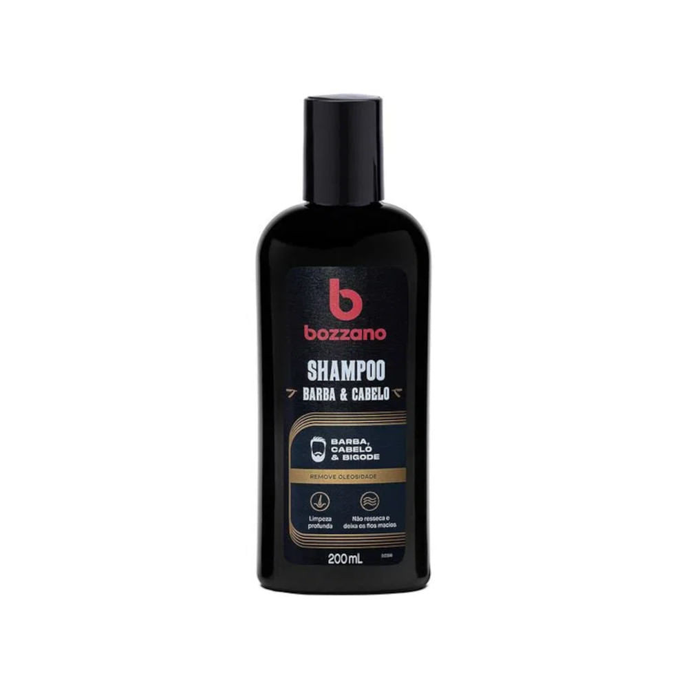 Shampoo Bozzano Barba, Cabelo e Bigode 200ml em Oferta na Shopee