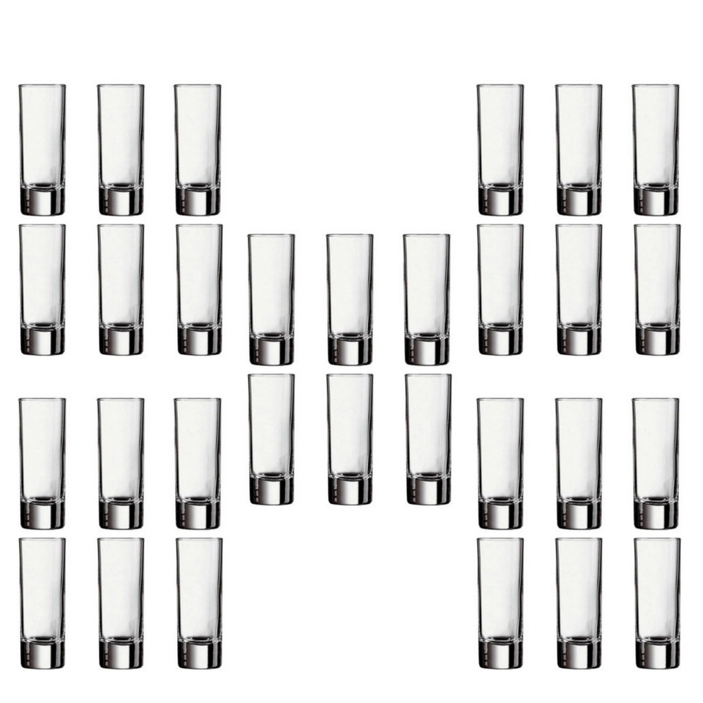 Jogo 30 copos dose shot vodka tequila pinga licor 70ML vidro em Oferta na Shopee