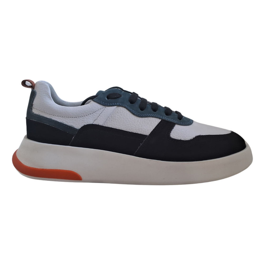 Tênis Sneaker Wizzor Horizon Black And White Couro