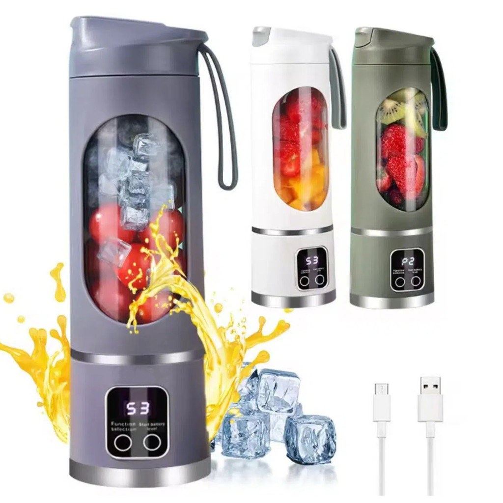 Imagem Mini Liquidificador Portátil Shake 8 Laminas + Cabo USB