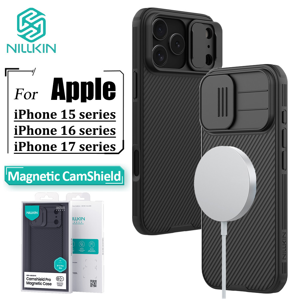 Nillkin Luxo Magnético Caso Para iPhone 17 Pro Max 16 15 De Telefone Câmera Slider Proteção À Prova De Choque Capa Trase em Oferta na Shopee