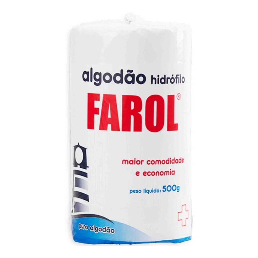 Algodão Hidrófilo Em Rolo 500g Cosméticos Manicure Médico