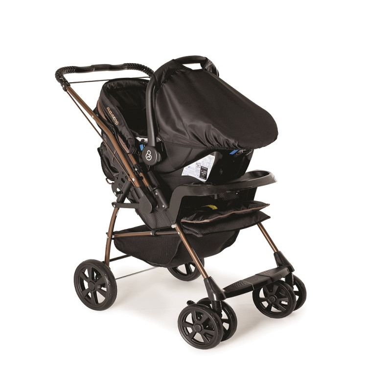 Carrinho Milano Rev III Travel System Preto Cobre Galzerano em Oferta na Shopee
