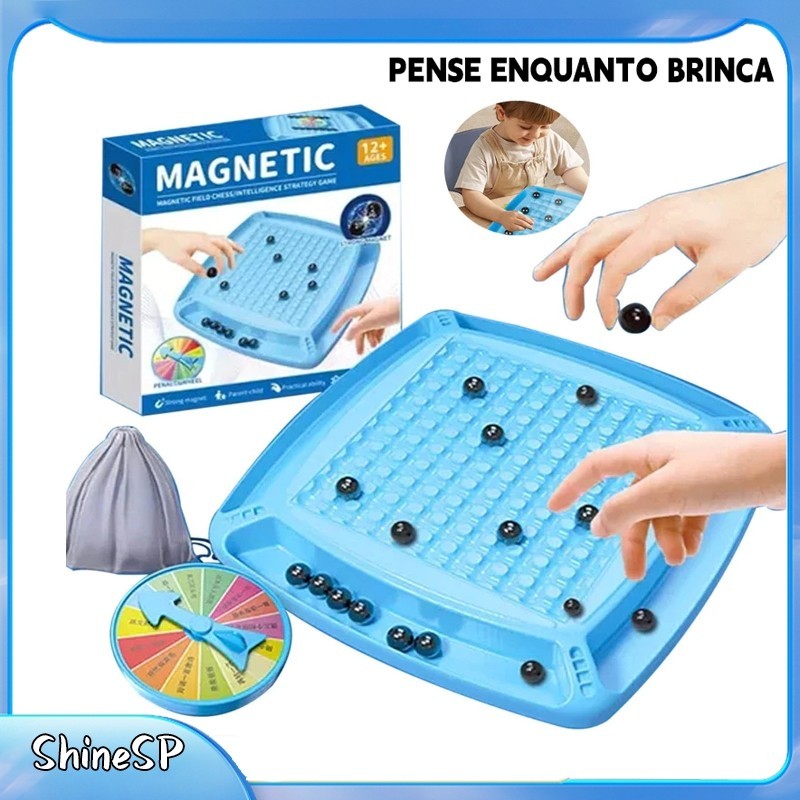 32 Peças Jogo De Xadrez Magnético Presente Damas Infantil  alta qualidade em Oferta na Shopee