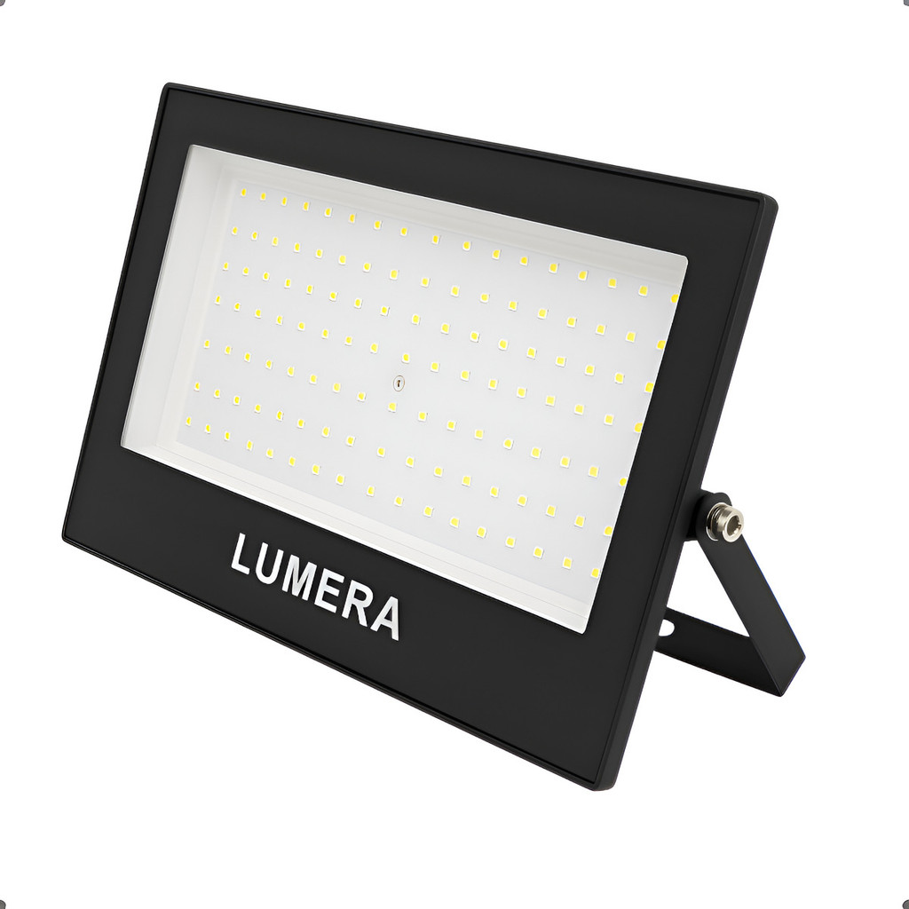 Refletor Led Slim 300w Holofote Prova D'agua Luz Branco Frio