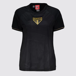 Camisa São Paulo Frequência Feminino Preta