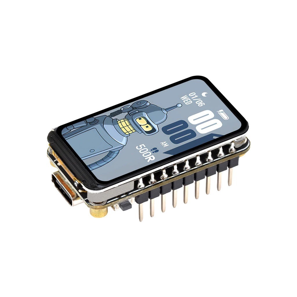 Placa de Desenvolvimento Weixue ESP32-C6 com Tela LCD de 1,47 polegadas WiFi 6/Bluetooth 5 com LEDs RGB Integrados
