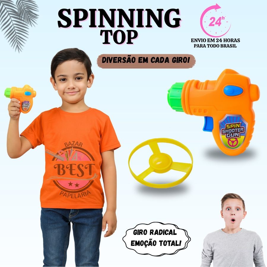 Pião Giroscópio Brinquedo Infantil Brincadeira Criança Pronta Entrega Lembrancinhas Presente