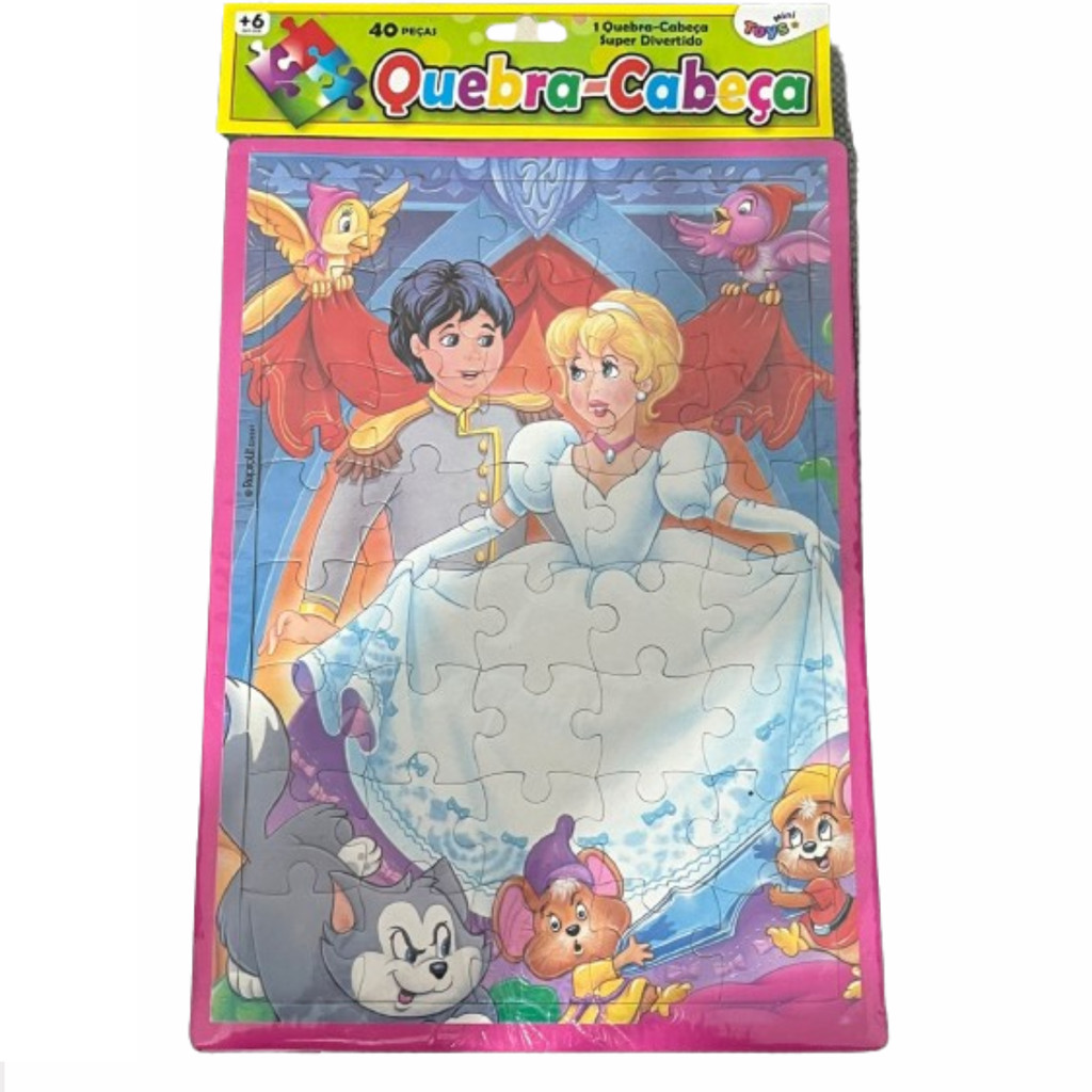 jogo Quebra-cabeça infantil Mini Toys 40 peças educativo