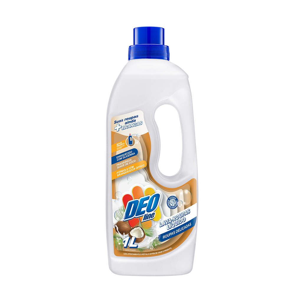 Sabão Líquido Coco Roupas Delicadas 1 Litro - Deoline